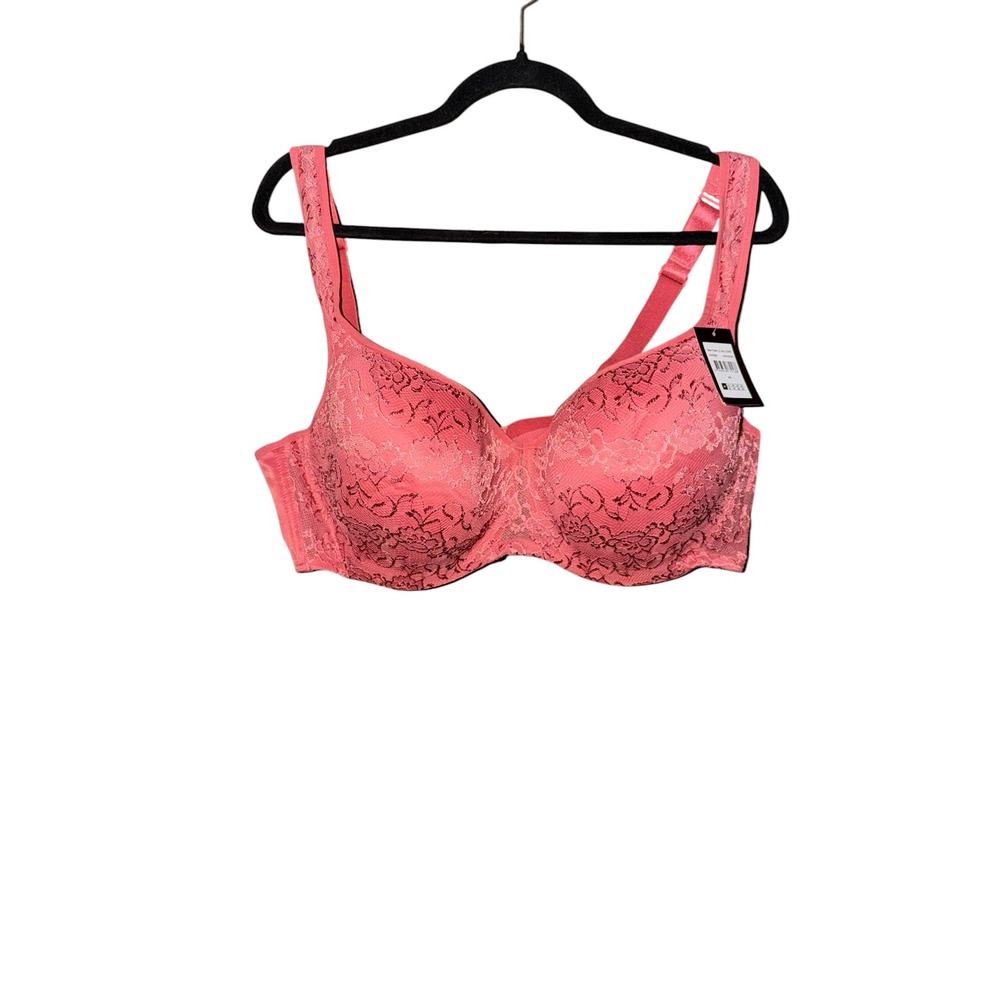 Avenue Balconet Bra Womens 48D Vintage Rose Pink Lace Underwire Padded NWT